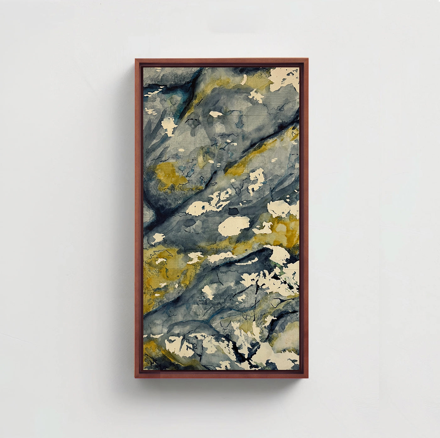 Lichen on Stone Blue